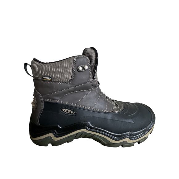 KEEN Durand Polar Shell Waterproof Winter Snow Boots Gray Mens Size 12 -25F main image 5